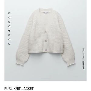 Zara purl knit cardigan - size medium